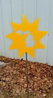 State Sunshine Garden Stake, yard art yard stake