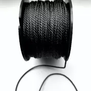 Polyester Twisted Cord 1.5 mm/50 m White Black Cord for Fishing Sporting Crafts