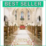 Rustic Wedding Aisle Runner with Pull String - Perfect for Ceremonies & Parties