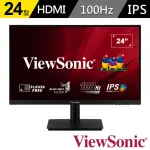 【VIEWSONIC 優派】VA2406-H 24型VA 護眼電腦螢幕(FREESYNC/4MS/HDMI/VGA)