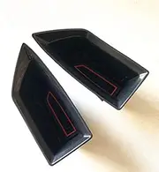 2Pcs Car ABS Armrest Container Door Storage Box Handle Boxes Case, for Ford, for Focus, MK4 2019 Accessorie Door Handle Storage Compartment(Black 2pcs)