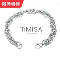 在飛比找momo購物網優惠-【TiMISA】流星雨-P 純鈦手鍊