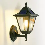 Motion Sensor Solar Outdoor Wall Lights 1 Pack, Dusk to Dawn Exterior Light F...