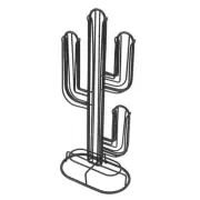 Cactus Shaped Coffee Pod Holder Home Black Iron Coffee Capsule Storage Stand US