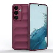 For Samsung Galaxy S24+ Plus Case, Wavy Shield, Grippy Shielding Cover, Wine Red