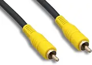 Cablelera ZCAAF7MM-06 Premium RCA Composite Video Cable, M/RG59U, 6', 75ohm