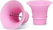 Yeabetter 22mm Flange Insert Compatible with Elvie Stride, S18 S21 S23, Medela, for Spectra S1 S2, TSRETE, Momcozy S9 Pro S10 S12 Pro Wearable Pumps, Reduce 24mm Breast Pump Flanges Down to 22 mm, 2PC