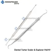 Dental Tarter Sickle Scaler Anterior Towner Periodontal Calculus Remover 2-Pcs