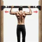Pull Up Bar No Screw Installation Doorway Chin up Bar Adjustable Width Locking Mechanism Fitness Workout Bar Home Gym Equipment
