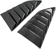 Car Accessories Compatible For Nissan 08-17 R35 GTR TS Style Carbon Fiber Rear Window Louver Glossy Finish Side Air Duct Fibre Tuning Vent