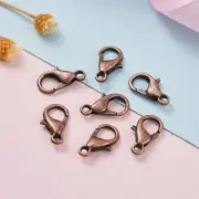 10 Lobster Clasps Ant, Copper Tone for Bracelets Necklaces Parrot Findings 12mm