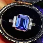 Art Deco Style Lab-Created Diamond Emerald Blue Sapphire Ring White Gold Finish