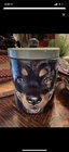 Custom Ceramic DOG TREAT Cookie Jar Rottweiler Hand Painted Portrait Any Breed