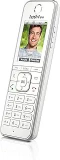 Fritz!Fon C6 DECT Comfort Telephone (High-Quality Colour Display, HD Telephony, Internet/Comfort Services, Control Fritz!Box Functions) White, German Version