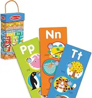 Melissa & Doug Poke-A-Dot Jumbo Alphabet Learning Cards - 13 Double-Sided Letter and First Words Cards with Buttons to Pop