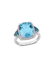 14K 7.15 ct. tw. Diamond & Gemstone Ring