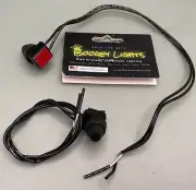 NEW GENUINE BOOGEY LIGHTS PUSH BUTTON SWITCH, 12'' WIRE LEAD