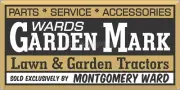 GARDEN MARK WARDS LAWN GARDEN TRACTOR VINTAGE SIGN REMAKE ALUMINUM SIZE OPTIONS