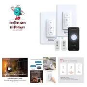 Smart Dimmer Switch with Remote Control - 2 Pack Wi-Fi Light Switches Compati...