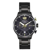 在飛比找PChome24h購物優惠-【BENTLEY】賓利 紳士風範雙眼計時手錶(黑/金 BL1