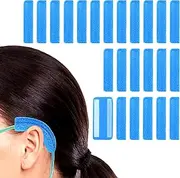 24 Pack Nasal Cannula Ear Cushions Soft Oxygen Ear Pads Oxygen Cannula Face Soft Cover for Oxygen Users to Help Relieve Ear Pain and Prevent Cheek Indentation Discomfort(Blue)