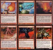 Mono Red Burn Deck - Lava Spike - Lightning Bolt - MTG Magic Gathering 60 cards
