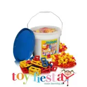 234-Piece Mobilo Large Bucket: Australia's Favourite Construction Toy