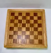Deluxe Wooden Chess, Backgammon, Cribbage, Dominoes, And Checkers Board New!