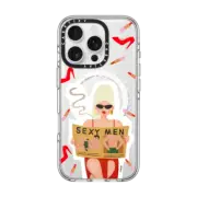 iPhone 16 Pro Clear Case MagSafe Compatible Modern Lady