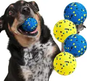 Durable Tennis Ball Toys for Aggressive Chewers - Set of 4 for Dogs and Puppies