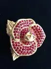 ESTEE LAUDER SOLID PERFUME COMPACT BEAUTIFUL RED ROSE 1998