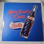 Pepsi-Cola More Bounce To The Ounce Metal Sign 14x14 Advertisement Modern