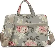 kayond White Rose Canvas Fabric14 inch Shoulder Bag