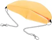JUMPLAWN 1Pc Hamster Hanging Hammock Banana Design Cozy Nest for Pets Warm and Comfortable Swing for Hamsters and Other Animals