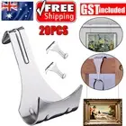 20x Picture Rail Hooks Moulding Rail Hook Photo Frame Heavy Duty Metal Hangers