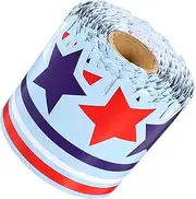 TEHAUX Diy Bulletin Board Border Independence Day Theme Star Border Paper Removable Classroom Decor