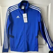 NEW Adidas Tiro 19 Training Soccer Athletic Jacket Full Zip Blue Sm. RARE SAMPLE