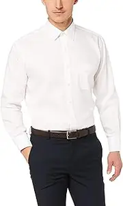 [Van Heusen] Mens Classic Relaxed Fit Shirt Vertical Stripe Black 44cm Collar x 90cm Sleeve