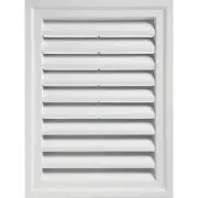 Ply 18" x 24" Rectangular White Gable Attic Vent RECTGV1824 AW Ply RECTGV1824