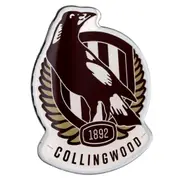 Collingwood Magpies AFL Lensed Chrome Decal Badge - Cars, Bikes, Laptops, Most Things