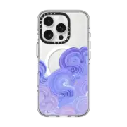 iPhone 16 Pro Clear Case MagSafe Compatible Lavender Clouds