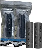 [GOFILTR] Magnesium Alkaline Water Infuser (2 Pack) 9.5 pH + Electrolytes for Any Water Bottle/Small Pitcher, 750 Refills / 3 Months, 2 Ionized Mineral Water Infusers