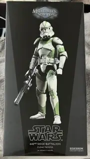 Sideshow 100023 442nd Siege Battalion Clone Trooper 1/6 Sixth Scale Figure New!