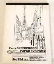 VTG Borden & Riley - Paris Bleedproof Paper for Pens - 9" x 12" - 74 lb - New