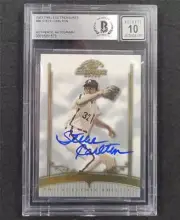 Steve Carlton signed 2003 Timeless Treasures #86 card Phillies BAS 10 auto
