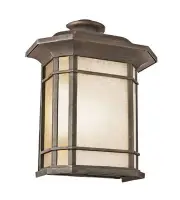 Trans Globe Lighting 5822-1-BK San Miguel Outdoor Wall Light Black
