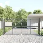Mesh Garden Gate Fence Door Fencing Gate Barrier Patio Galvanised Steel vidaXL