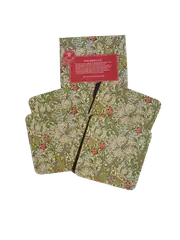 Golden Lily Design set of 4 drink coasters new in box