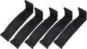 MOBUTOFU 5Pcs Durable Cloth Electric Torch Bag Wear Resistant Flashlight Storage Pouch Neat Organizer for Outdoor Activities for Camping Hiking Black