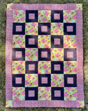 Eek quilt kit featuring Tabby Road Deja Vu fabric by Tula Pink
